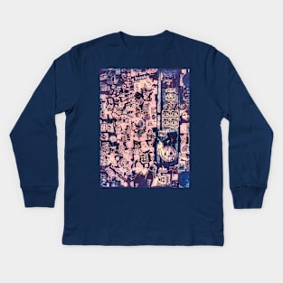 Street Art NYC Stickers Kids Long Sleeve T-Shirt